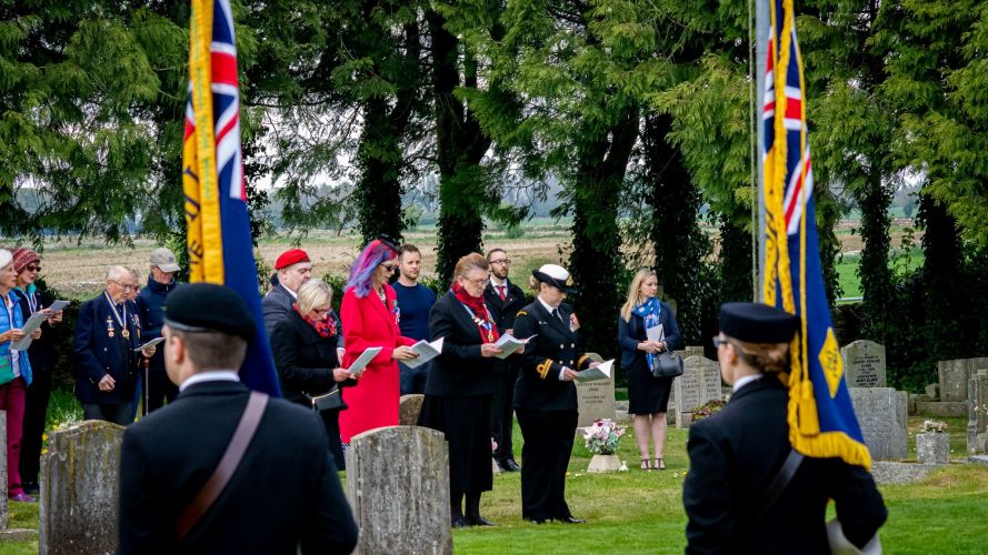 The Royal British Legion in Leighterton commemorating Anzac Day 24042022 CREDIT BFBS.jpg