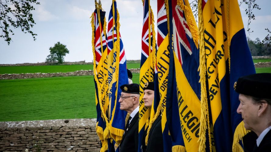 Royal British Legion were in Leighterton commemorating Anzac Day 24042022 CREDIT BFBS.jpg