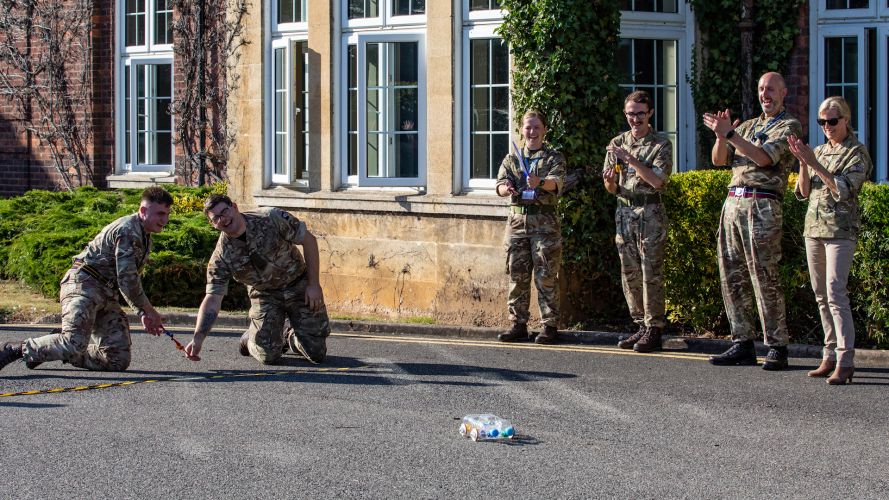 Royal Highness Sophie The Countess of Wessex RAF Wittering Countess of Wessex Cup Competition miniature rocket cars 070921 CREDIT MOD