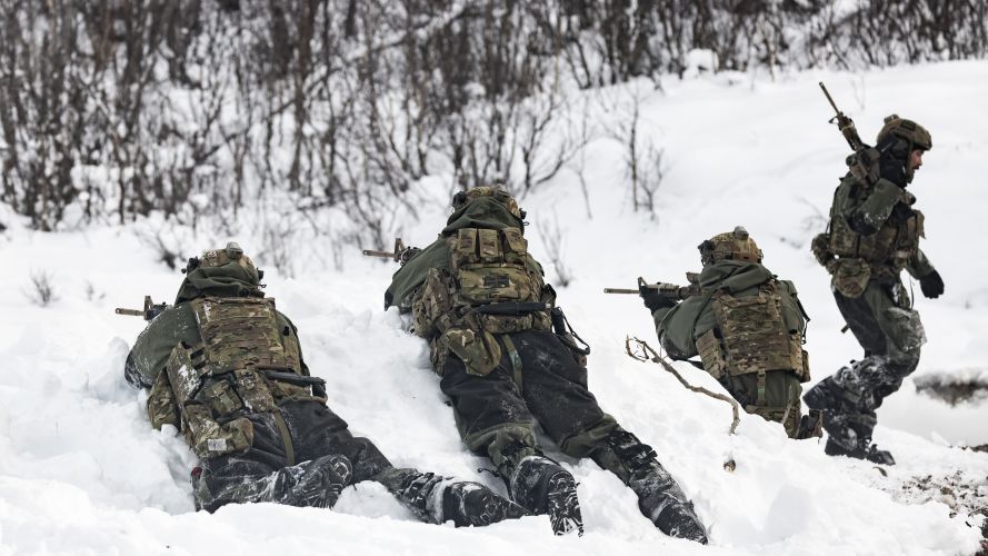 Royal Marines specialists taking part in ‘discrete’ reconnaissance training in the Arctic Circle (Picture: MOD)