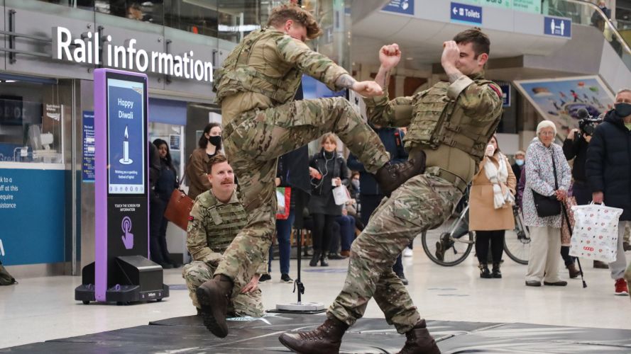 Royal Marines hand-to-hand combat show to public for RBL Poppy Appeal 04112021 Credit MOD.jpg 