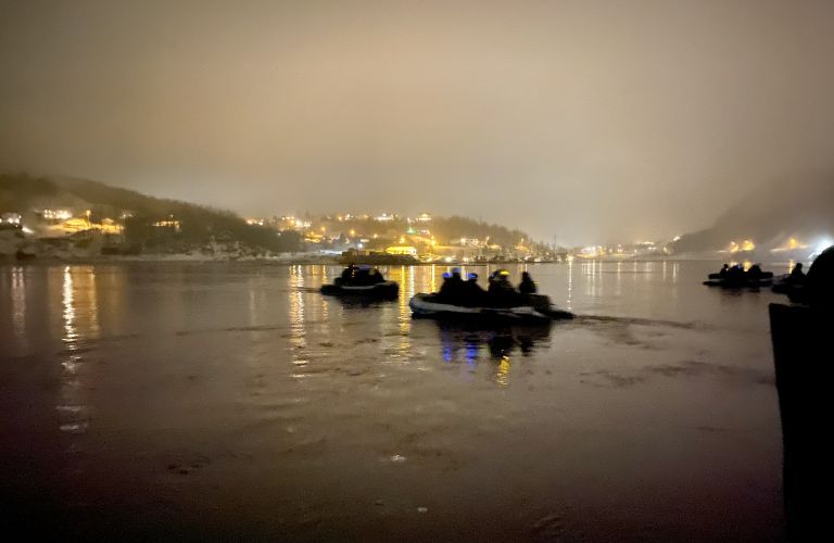 Royal Marines operating from Inflatable Raiding Craft during NATO's Exercise Cold Response 