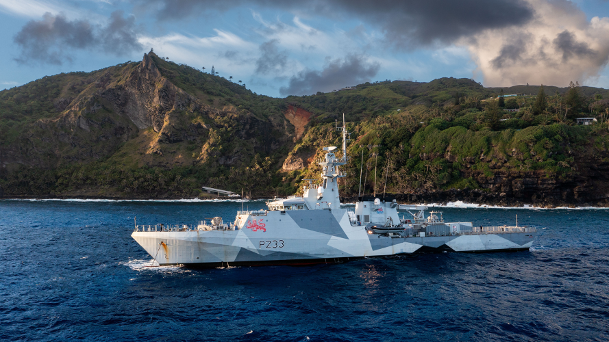 Royal Navy Patrol ship's mission to protect a Pacific paradise home to the descendants of the infamous HMS Bounty mutineers