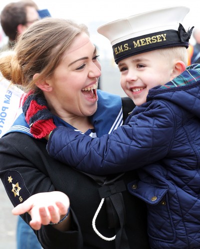 HMS Mersey homecoming