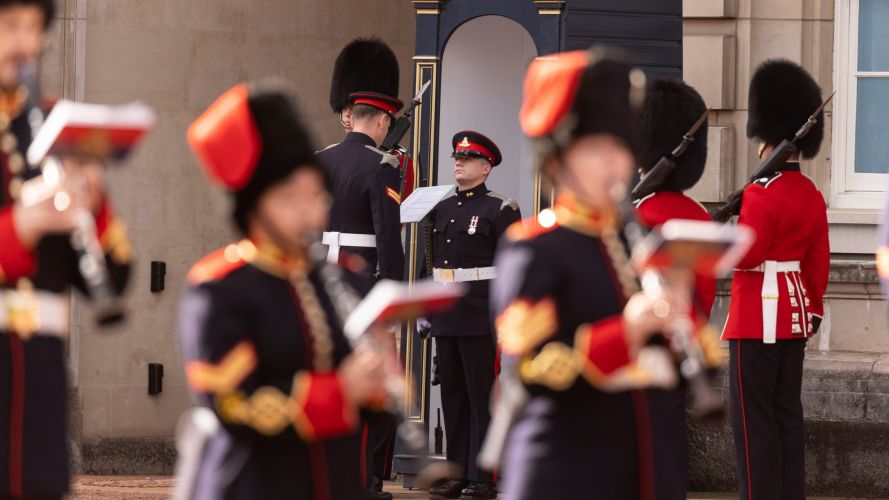Royal Regiment of Canadian Artillery take over the honour of Queen’s Guard at the Royal Palaces 04102021 Credit MOD.jpg