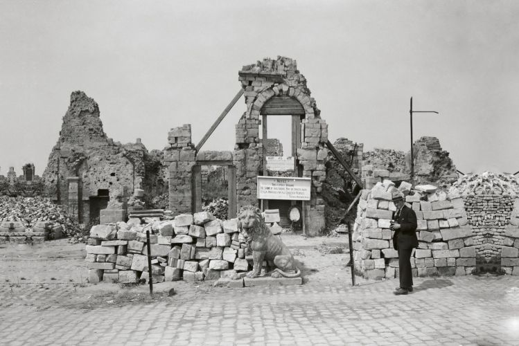 War-torn Belgium after World War 1