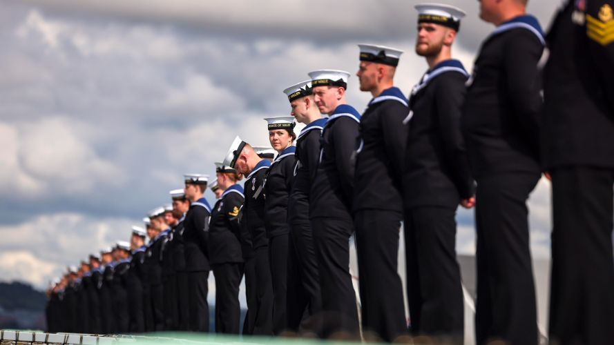 Sailors of HMS Prince Of Wales Britain’s biggest warship  01092023 CREDIT MOD.jpg