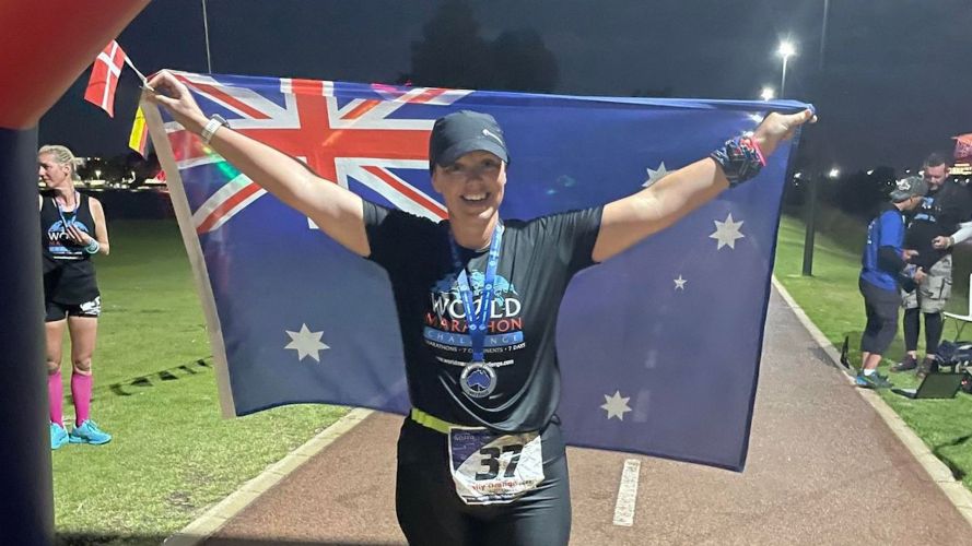 Sally Orange completes Australian marathon