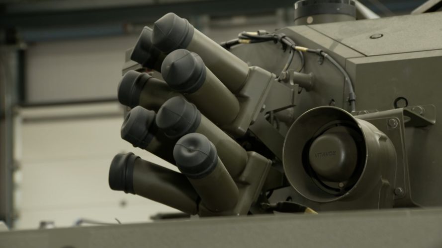 Smoke grenades can be deployed to help counter any threats Smoke grenades equipped to Ajax