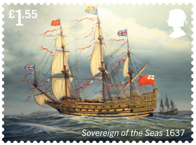 Sovereign of the Seas (Picture: Royal Mail).