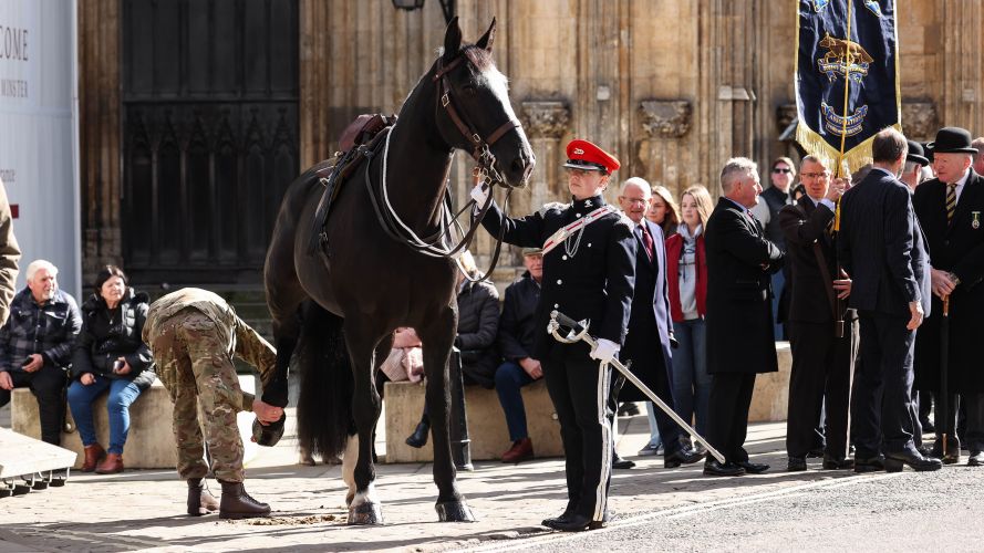 Sun shined on Freedom Parade in York, as Queen’s Own Yeomanry (QOY) marched through York 02042022 MOD Crown Copyright 2022/Cpl Becky Brown RLC.jpg