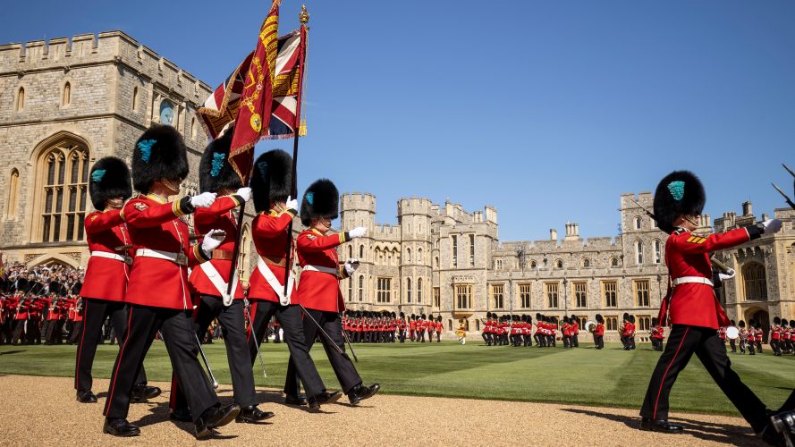 The 1st Battalion Irish Guards received New Colours from Prince William in a sacred Windsor ceremony 17052022 CREDIT MOD Crown Copy.jpg