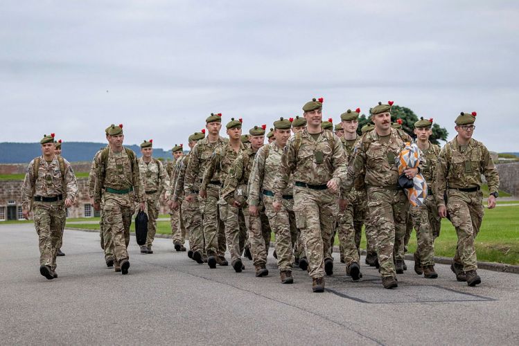 The 3rd Battalion The Royal Regiment of Scotland (3 SCOTS) at their base in Fort George leaving to deploy as a high readiness reserve for Operation Pitting, the UK's evacuation mission in Afghanistan 