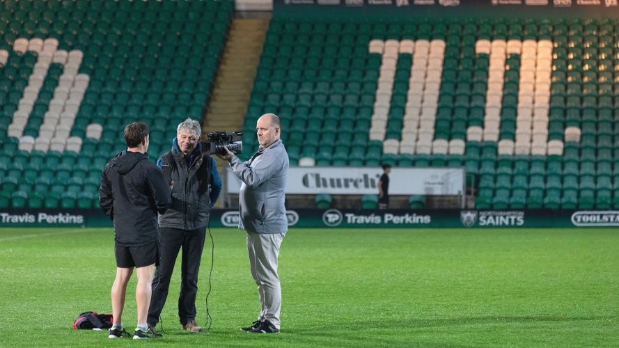The Army head coach gave up his time after the match to speak to Forces News sport editor Jon Knighton Credit Alligin Photography Date 13042022.jpg 
