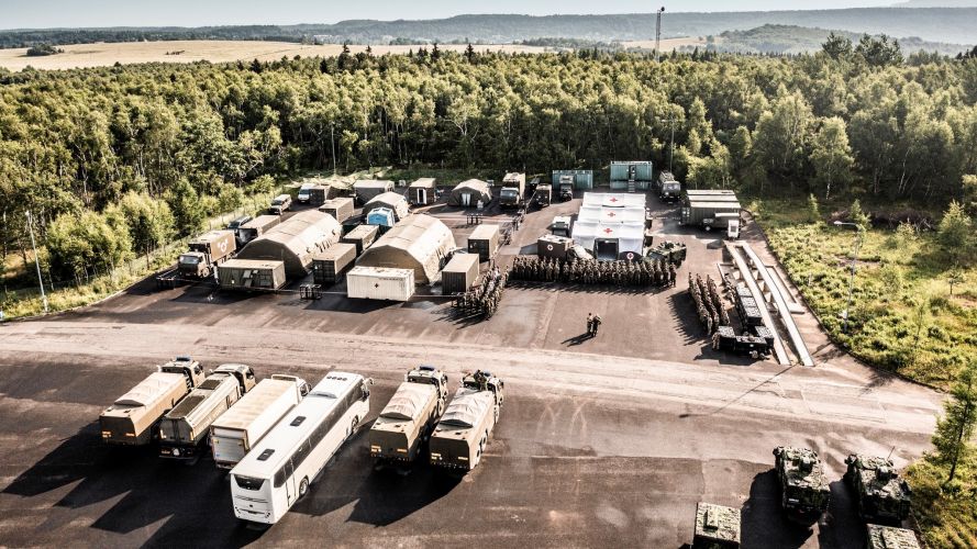 The CBRN medical facilities set up during the Royal Navy NATO exercise 05082022 CREDIT Royal Navy.jpg