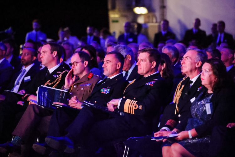 The Chief of the Defence Staff, First Sea Lord and Chief of the General Staff at Atlantic Future Forum (Picture: Royal Navy).