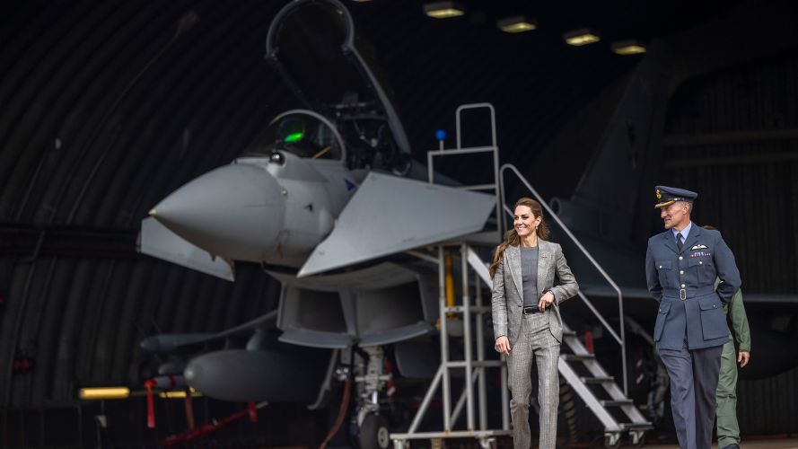 Princess of Wales, Royal Honorary Air Commodore, RAF Coningsby, during her first visit since taking up the role in August 2023 (Picture: PA)