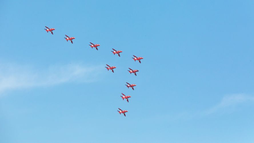 The RAF Red Arrows arrived at RAF Akrotiri in Cyprus 28092021 Credit MOD Crown Copyright.jpg