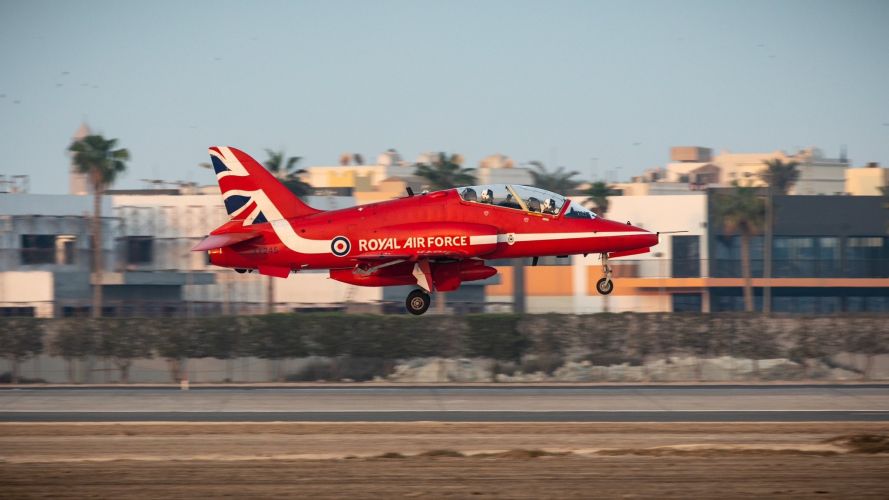 The Red Arrows arrived in the Gulf region 31102022 CREDIT RAF Red Arrows.jpg