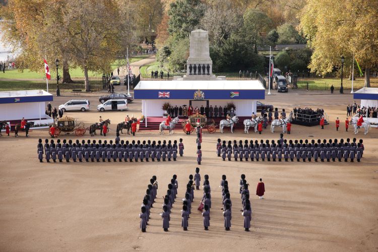 The UK Armed Forces have taken part in the official State Visit of the President of the Republic of South Africa