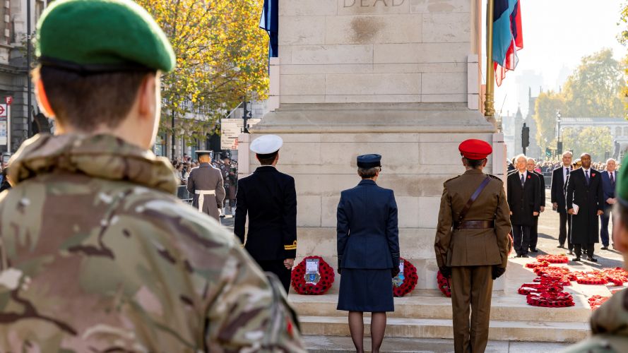 The Western Front Association’s Armistice Day Service took place at The Cenotaph 11112021 Credit MOD Crown Copy.jpg