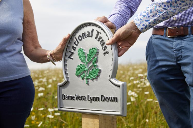 The newly-named Dame Vera Lynn Down on the White Cliffs of Dover CREDIT National Trust