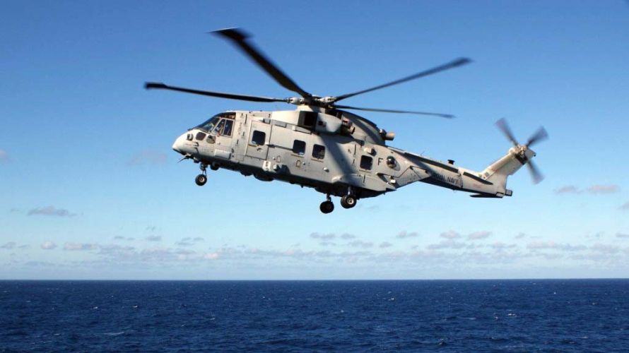 The trials Merlin on one of its 350 sorties 26072023 CREDIT Royal Navy.jpg