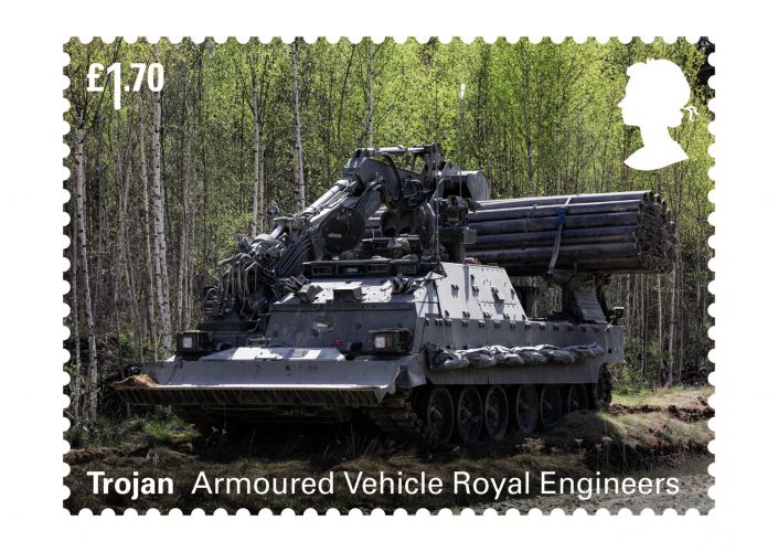 Trojan stamp British Army vehicle commemorative stamps 26082021 CREDIT ROYAL MAIL
