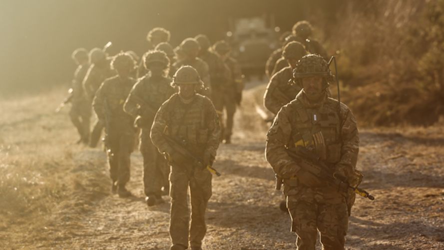 Troops from 2nd Battalion The Royal Anglian Regiment conduct training on River Crossing drills 24022024 CREDIT MOD