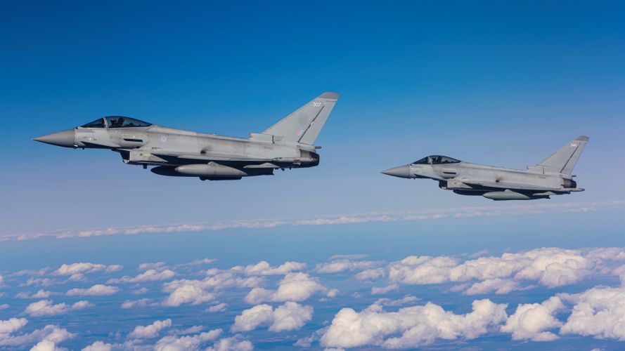UK Typhoons from RAF Lossiemouth joined the NATO led exercise Ramstein Alloy in the skies over Estonia 13042022 CREDIT RAF.jpg