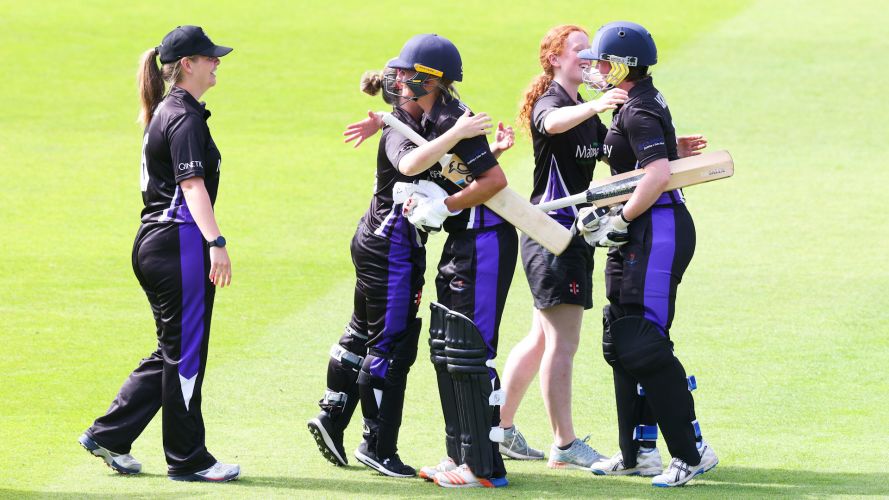UKAF players celebrate a win in their debut match at Lord's Credit Alligin Photography Date 16062022.jpg 