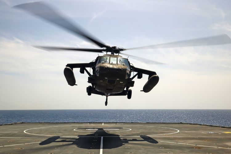 US Army UH60L Black Hawk helicopters on board RFA WAVE KNIGHT to assist with aid response in Haiti 19082021 Credit MOD Crown Copyright.jpg