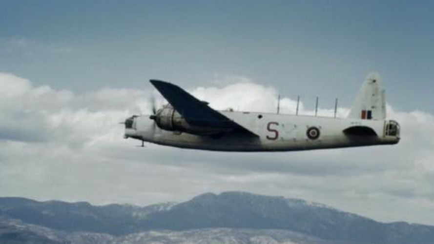 Wellington GR Mk XIII JA412 'S' of 221 Squadron over the Aegean, March 1945 (Picture: IWM).