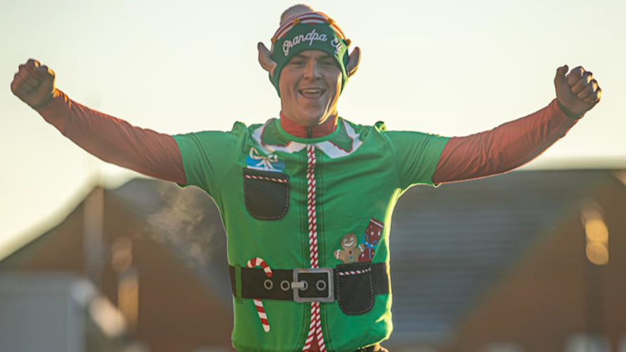 Welsh Guards Christmas fancy dress PT session 5 111222 CREDIT WELSH GUARDS