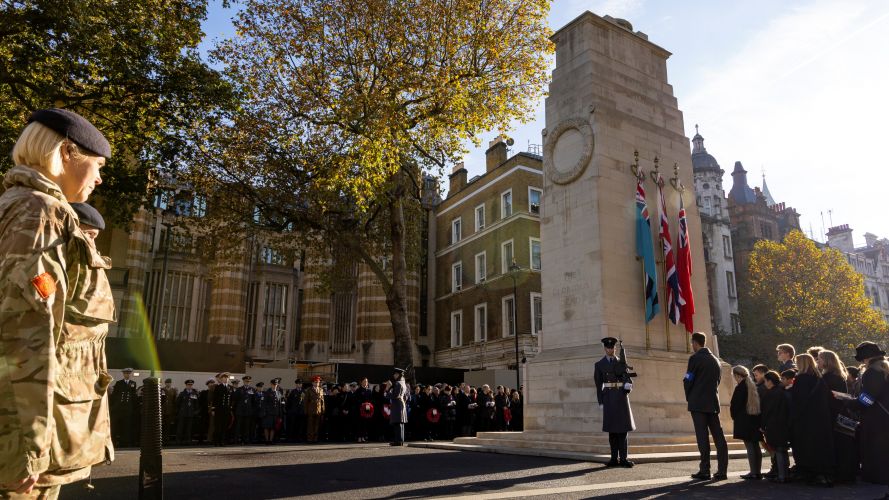 Western Front Association’s Armistice Day Service took place at The Cenotaph 11112021 Credit MOD Crown.jpg