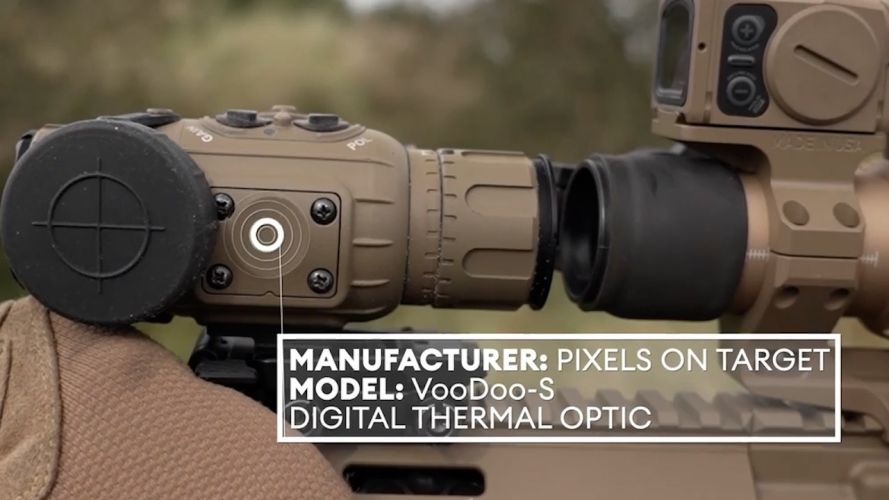 The Knight's Stone rifle VooDoo-S sight which can provide an improved view of the field for the user.