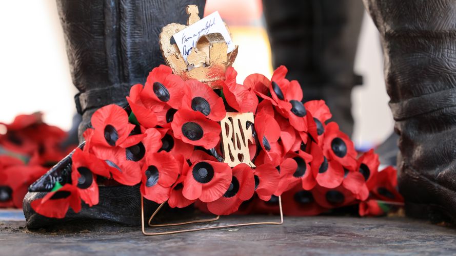 air Vice-Marshal Simon Edwards poppy wreath credit RAF Benevolent Fund.jpg