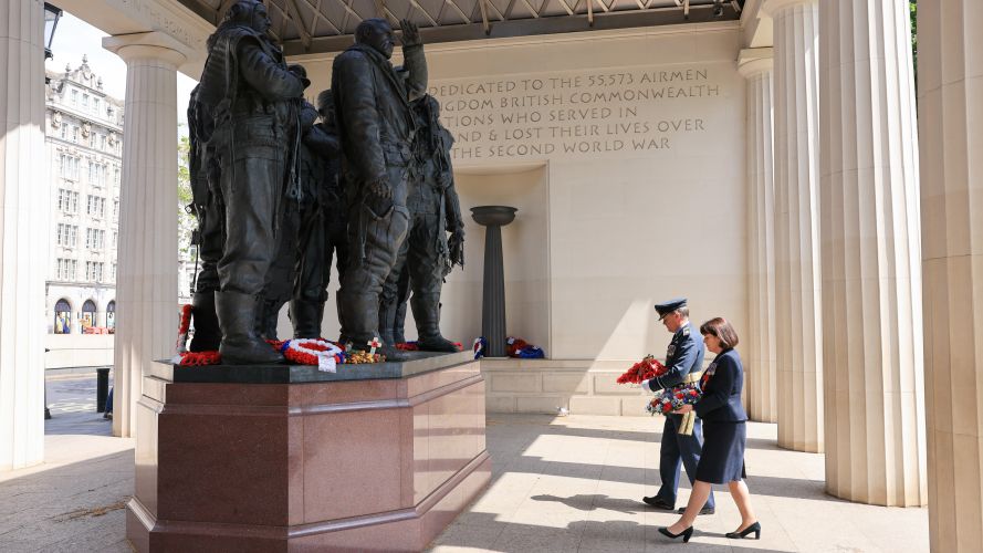 air Vice-Marshal Simon Edwards salute wreath credit RAF Benevolent Fund.jpg