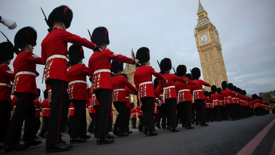 The majority of Armed Forces personnel participating in the Coronation procession travelled to London via train overnight, arriving at Waterloo Station