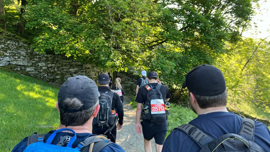 Team BFBS completed the Tough route in five hours and ten minutes