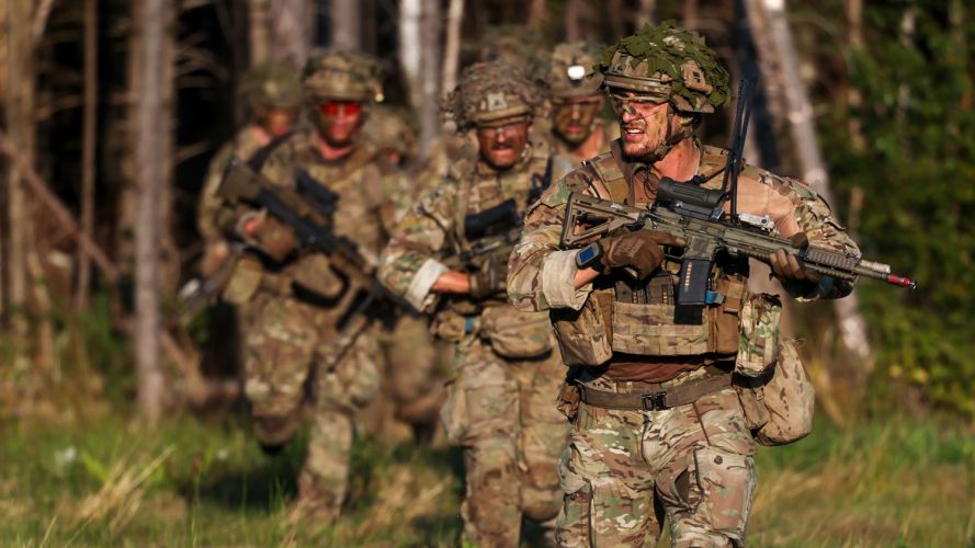Danish troops during Exercise Dragon Charge 17 August 2022 CREDIT Crown Copyright