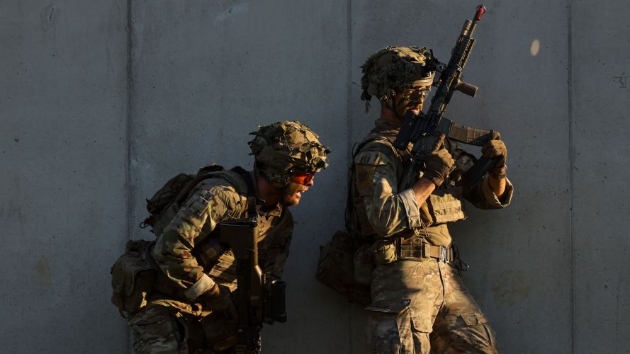 British, Danish, and French troops exercise together in Estonia on Exercise Dragon Charge 17 August 22 CREDIT Crown Copyright