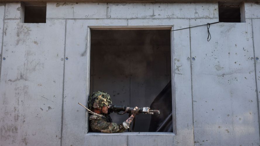 British, Danish, and French troops exercise together in Estonia on Exercise Dragon Charge 17 August 22 CREDIT Crown Copyright