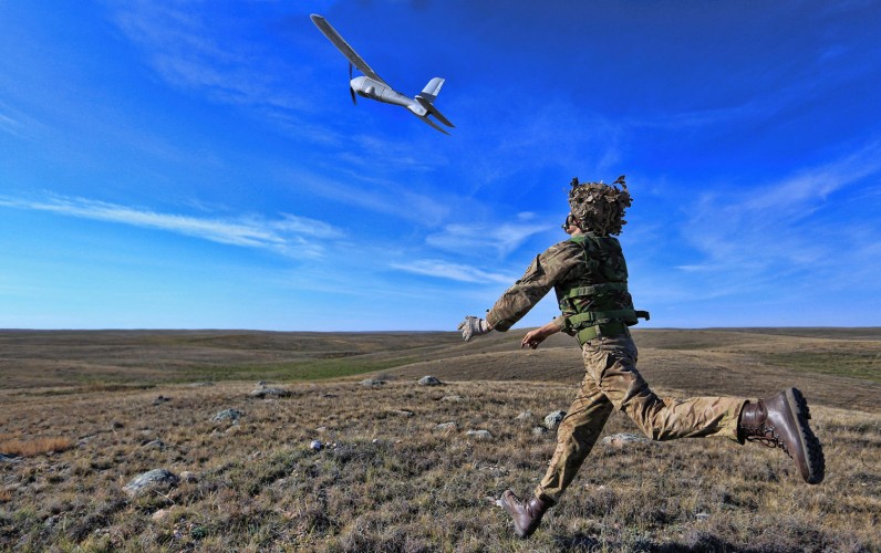 The Desert Hawk III UAV, flown by 32 Regiment, Royal Artillery.