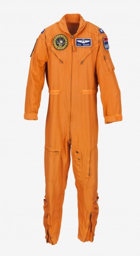 The flight suit of an SR-71 'Stealth' plane pilot.