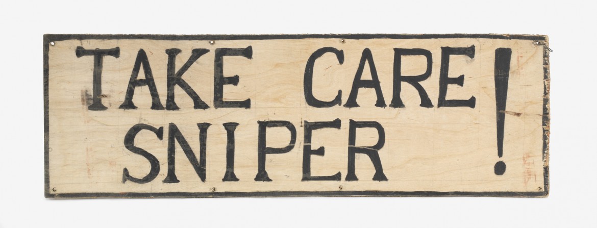 Dave Rust's Sniper Sign.