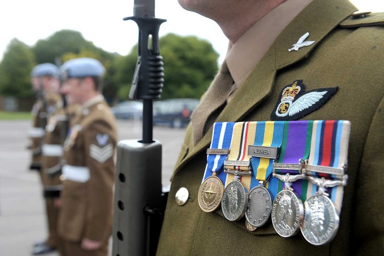 Soldiers from the Army Air Corps are pictured on parade at Middle Wallop Airfield in Hampshire.

Photo Crown Copyright 2011