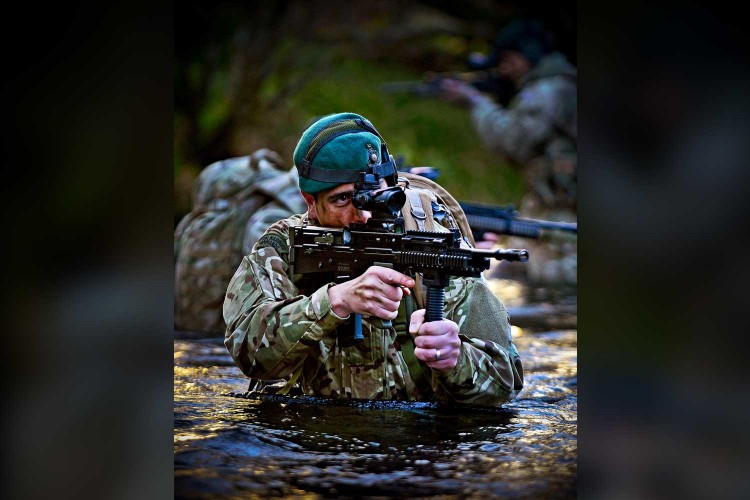 The Commandant General Royal Marines' Prize - Awarded for the best section or unit portfolio of three prints depicting Royal Marines related subjects.  Winner: Fleet Photographic Unit North
