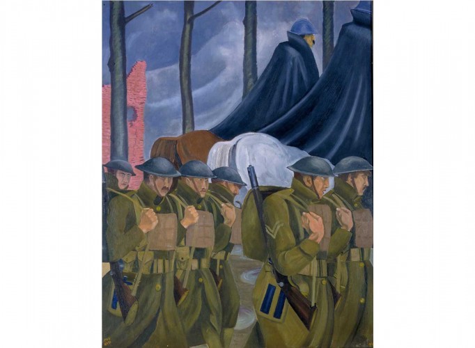 A French Highway by John Nash.
Copyright Imperial War Museum