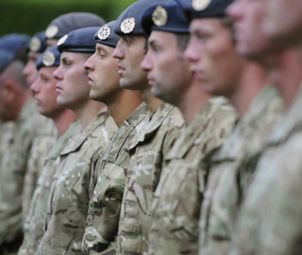 Troops from 58 Squadron, on parade during the Freedom of St Andrews Parade.

Picture: Crown Copyright 2014 / Royal Air Force / Cpl Dave Blackburn